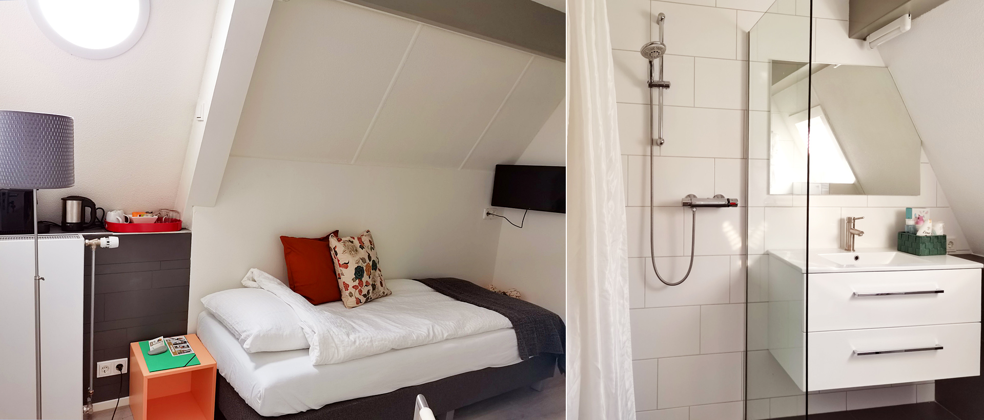 Eenpersoonskamer bed en breakfast Rhenen