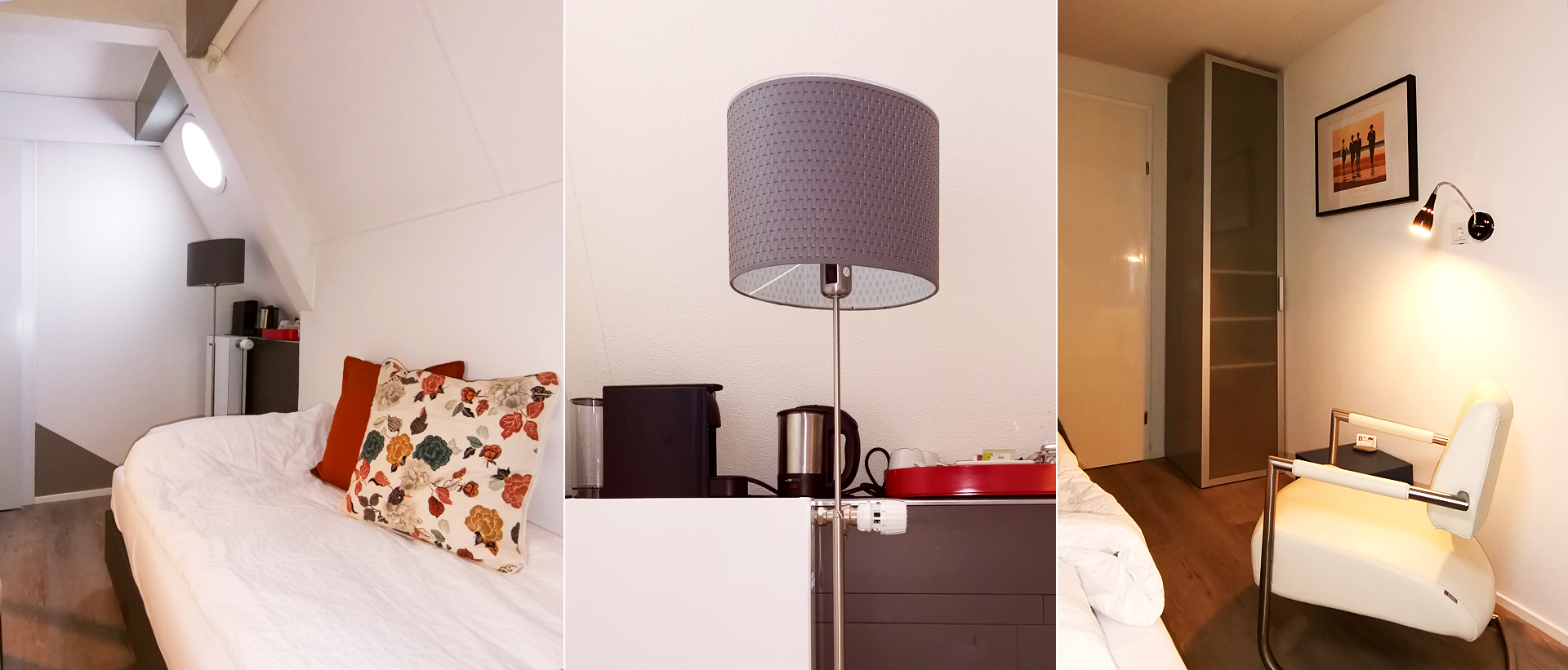 Bed en breakfast Rhenen eenpersoonskamer "Koningstafel"