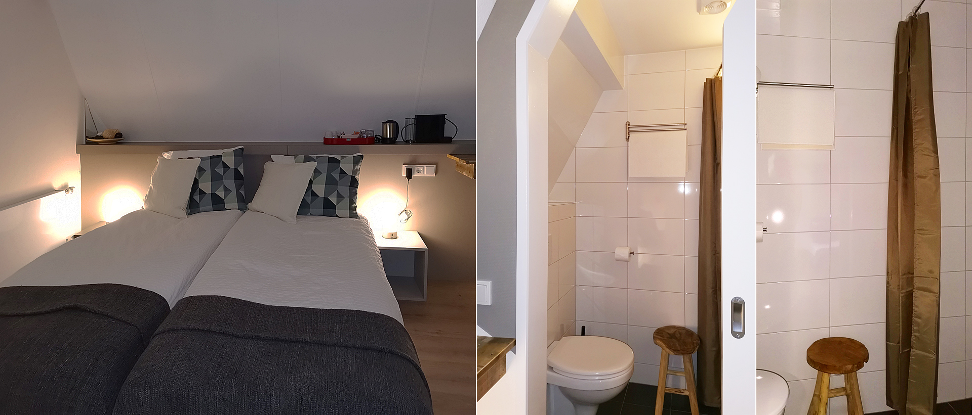 Cozy quiet double room with private sanitary facilities and beautiful view